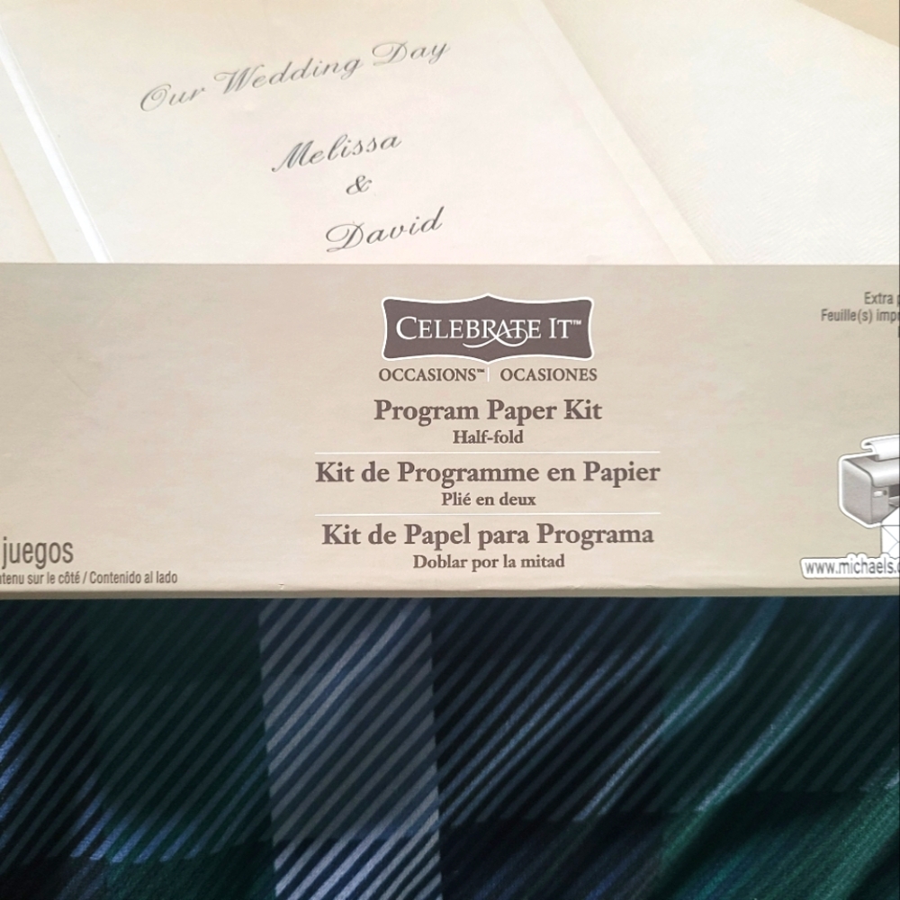 Program Paper Card Kit Half Fold - Picture 2 of 4